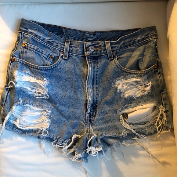 Levi's Pants - Levi’s vintage high waisted denim cut off shorts